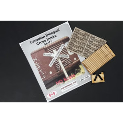 OSBORN MODELS RRA-1031 - BILINGUAL CROSSBUCKS - HO SCALE