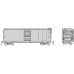RAPIDO 181099 - 1937 AAR BOXCAR - UNDECORATED - ROUND CORNER VERSION - PARTIALLY ASSEMBLED KIT - HO SCALE