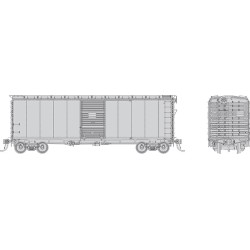RAPIDO 182099 - 1937 AAR BOXCAR - UNDECORATED - CANADIAN NATIONAL VERSION - PARTIALLY ASSEMBLED KIT - HO SCALE