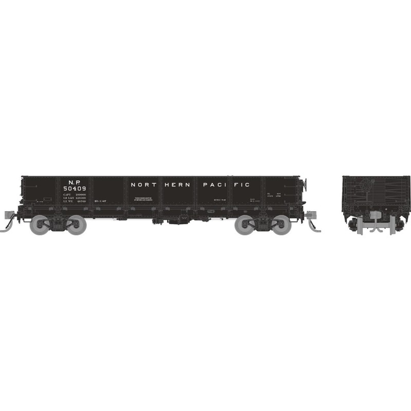 RAPIDO 163006 - 40' DROP BOTTOM GONDOLA - NORTHERN PACIFIC -  - HO SCALE
