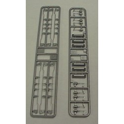 KATO 964023 - DIESEL LOCOMOTIVE GE DASH 9 EARLY HI-AD TRUCK DETAIL SET - HO SCALE