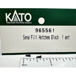 KATO 965561 - DIESEL LOCOMOTIVE SD80/SD9043MAC SAND FILL HATCHES - BLACK - HO SCALE