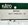 KATO 965561 - DIESEL LOCOMOTIVE SD80/SD9043MAC SAND FILL HATCHES - BLACK - HO SCALE