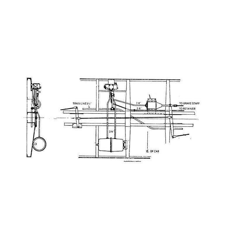PSC 3738.1 - WESTINGHOUSE AB TYPE BRAKE GEAR - HO SCALE