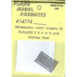 PLANO 14774 - DIESEL LOCOMOTIVE EMD E8 WINTERIZATION HATCH SCREEN FOR PROTO 2000 E8A/B - HO SCALE
