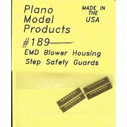 PLANO 189- DIESEL LOCOMOTIVE EMD BLOWER HOUSING STEP SAFETY GUARDS - HO SCALE