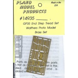 PLANO 14935 - DIESEL LOCOMOTIVE EMD GP35 END STEP TREAD SET - FOR WALTHERS PROTO GP35 - HO SCALE