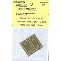 PLANO 14628 - DIESEL LOCOMOTIVE CAB SUNSHADES - SOUTHERN RAILWAY STYLE - HO SCALE