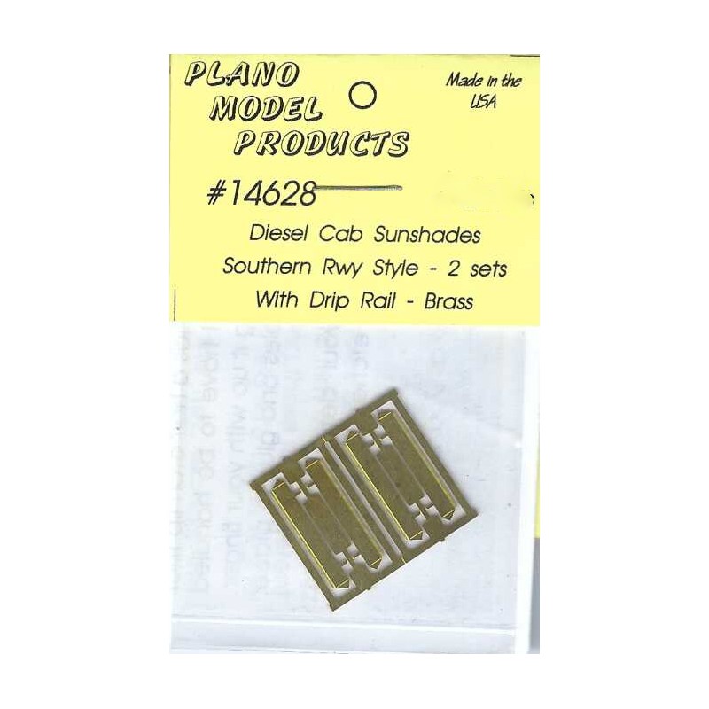 PLANO 14628 - DIESEL LOCOMOTIVE CAB SUNSHADES - SOUTHERN RAILWAY STYLE - HO SCALE