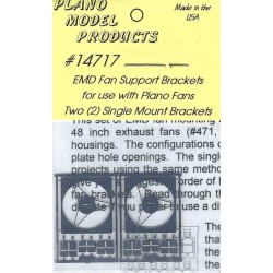 PLANO 14717 - DIESEL LOCOMOTIVE EMD FAN SUPPORT BRACKETS - HO SCALE
