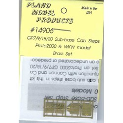 PLANO 14906 - DIESEL LOCOMOTIVE EMD GP7/9/18/20 SUB-BASE CAB STEPS - FOR WALTHERS/PROTO 2000 MODELS - HO SCALE