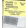 PLANO 477 - DIESEL LOCOMOTIVE EMD SD60M WINTERIZATION HATCH SCREEN - FOR PROTO 2000 SD60M - HO SCALE