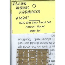 PLANO 14941 - DIESEL LOCOMOTIVE EMD SD40 END STEP TREAD SET - FOR ATHEARN MODEL - HO SCALE