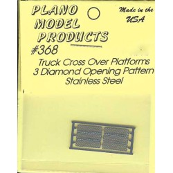 PLANO 368 - TRUCK CROSS OVER PLATFORMS - DIAMOND OPENING PATTERN - HO SCALE