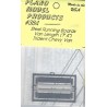 PLANO 384 - STEEL RUNNING BOARDS - 7'4" LENGTH - FOR TRIDENT CHEVY VAN - HO SCALE
