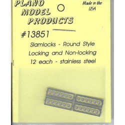 PLANO 13851 - SLAMLOCKS - ROUND STYLE - HO SCALE