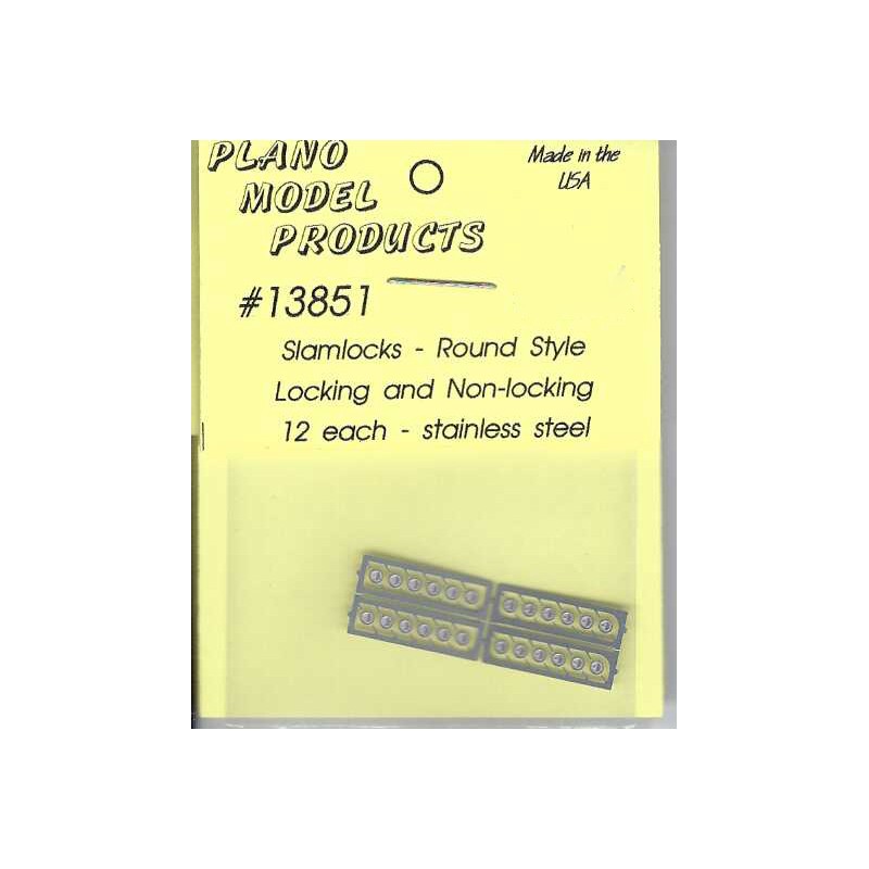 PLANO 13851 - SLAMLOCKS - ROUND STYLE - HO SCALE