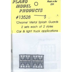 PLANO 13528 - CHROME METAL SPLASH GUARDS - HO SCALE