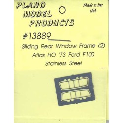 PLANO 13889 - PICKUP SLIDING REAR WINDOW FRAME - FOR ATLAS 1973 F100 - HO SCALE