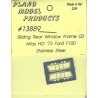 PLANO 13889 - PICKUP SLIDING REAR WINDOW FRAME - FOR ATLAS 1973 F100 - HO SCALE