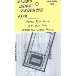 PLANO 378 - PICKUP 8' PIPE RACK - FOR TRIDENT CHEVY PICKUP - HO SCALE