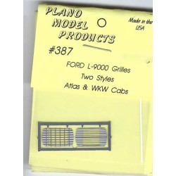 PLANO 387 - FORD L-9000 GRILLES - FOR ATLAS & WALTHERS MODELS - HO SCALE