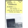 PLANO 13524 - GIRLIE MUDFLAPS WITH LIGHT BARS AND CHROME TIPS - HO SCALE