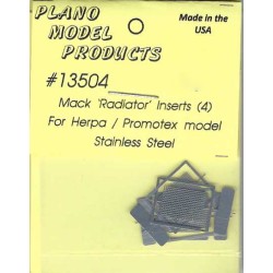 PLANO 13504 - MACK RADIATOR INSERTS - FOR HERPA/PROMOTEX MODELS - HO SCALE