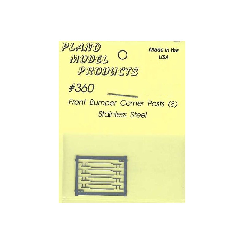 PLANO 360 - TRUCK FRONT BUMPER CORNER POSTS - HO SCALE