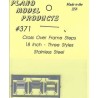 PLANO 371 - TRUCK CROSS OVER FRAME STEPS - HO SCALE