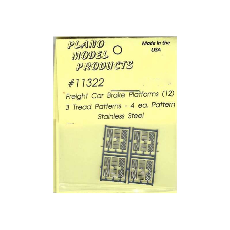 PLANO 11322 - FREIGHT CAR BRAKE PLATFORMS - HO SCALE