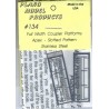 PLANO 134 - COUPLER PLATFORM SET - FULL WIDTH - APEX SLOTTED PATTERN - HO SCALE