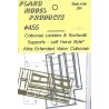 PLANO 455 - CABOOSE LADDERS & ROOFWALK SUPPORTS - LEFT HAND STYLE - FOR ATLAS EXTENDED VISION CABOOSE - HO SCALE
