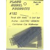 PLANO 150 - THRALL 40' 5 UNIT WELL CAR WALKWAYS - A-LINE ELECTRIC VERSION - HO SCALE