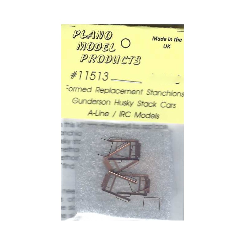 PLANO 11513 - GUNDERSON HUSKY STACK STANCHIONS - FOR ALINE/INTERMOUNTAIN MODELS - HO SCALE