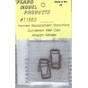 PLANO 11553 - GUNDERSON WELL CAR STANCHIONS - FOR ATHEARN MODEL - HO SCALE
