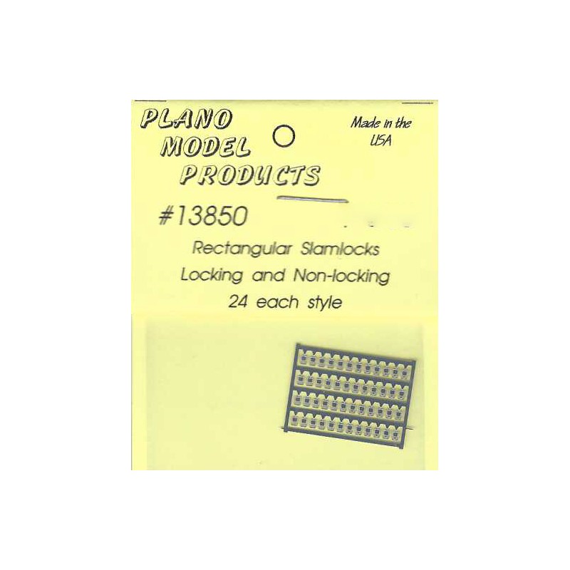 PLANO 13850 - SLAMLOCKS - RECTANGULAR STYLE - HO SCALE