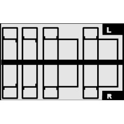 BLACK CAT BC378 - CANADIAN PACIFIC BAGGAGE CAR STIRRUPS - HO SCALE