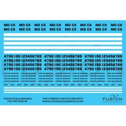FUSION FSG-MOCX104-87 - MOCX FREIGHT CAR PATCHING SET 5 - HO SCALE