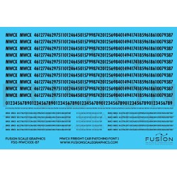 FUSION FSG-MWCX101-87 - MWCX FREIGHT CAR PATCHING SET 1 - HO SCALE