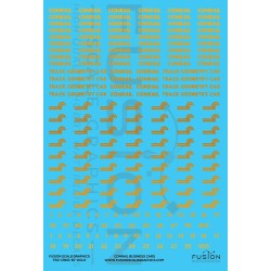FUSION FSG-CR101-87-GOLD - CONRAIL BUSINESS CARS - HO SCALE