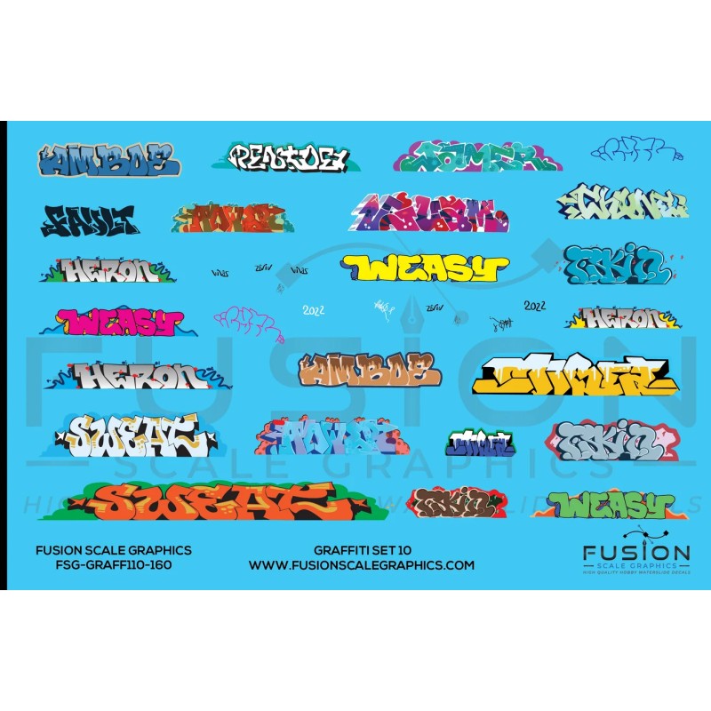 FUSION FSG-GRAFF110-160 - GRAFFITI SET 10 - N SCALE