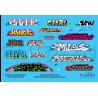 FUSION FSG-GRAFF100-160 - GRAFFITI SET 1 - N SCALE