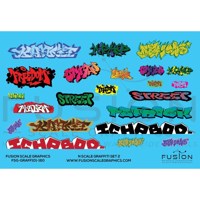 FUSION FSG-GRAFF101-160 - GRAFFITI SET 2 - N SCALE