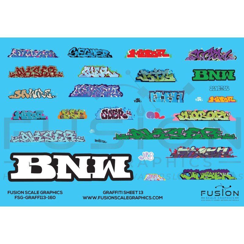 FUSION FSG-GRAFF113-160 - GRAFFITI SET 13 - N SCALE