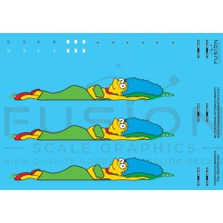 FUSION FSG-GRAFF105-160 - TTGX NS 698143 AUTORACK MARGE SIMPSON GRAFFITI - N SCALE