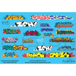 FUSION FSG-GRAFF102-160 - GRAFFITI SET 3 - N SCALE