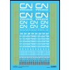 FUSION FSG-CN101-48 - CANADIAN NATIONAL SD60 DIESEL LOCOMOTIVES - O SCALE