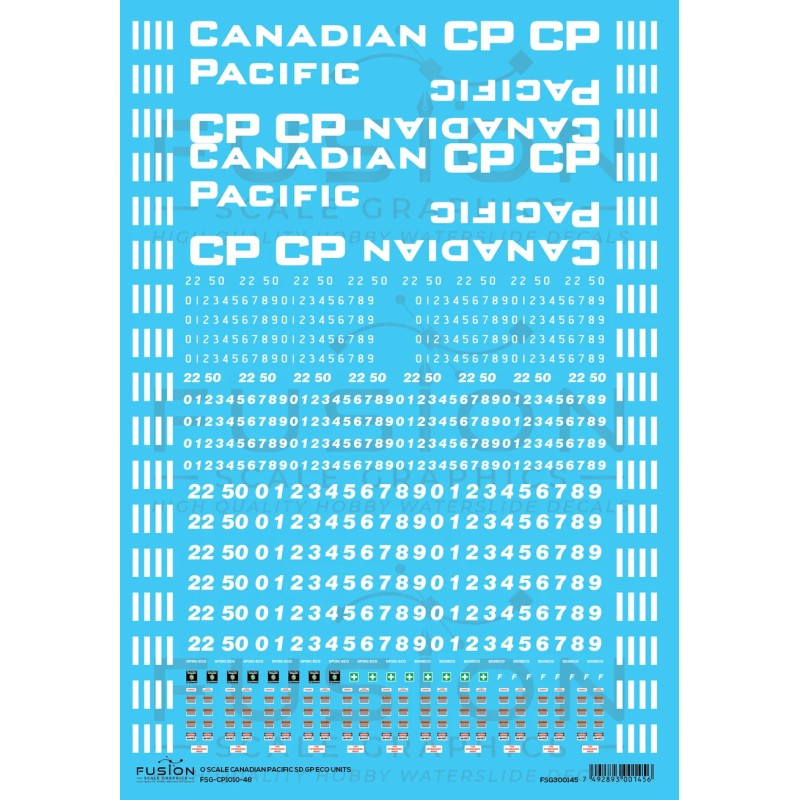 FUSION FSG-CP1010-48 - CANADIAN PACIFIC SD/GP ECO UNITS - O SCALE