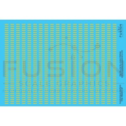 FUSION FSG-FRA103-87 - FRA YELLOW SILL DASH STRIPES - HO SCALE